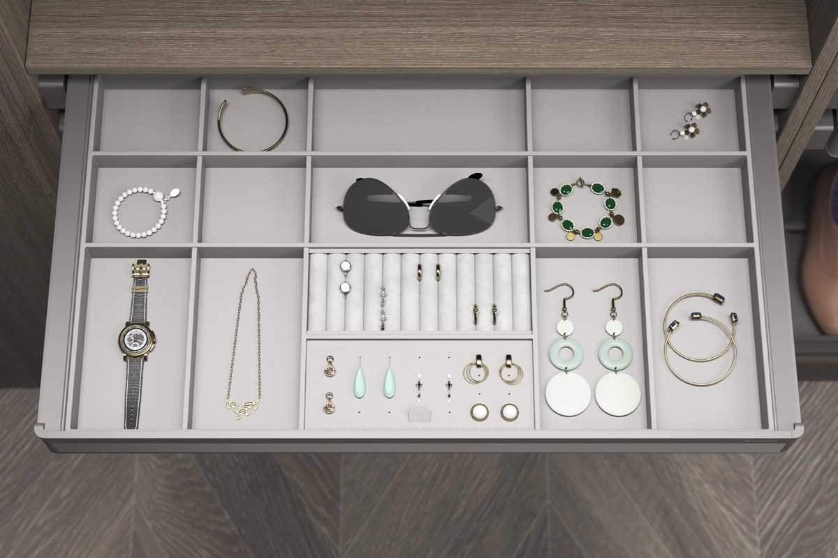 Выдвижная полка для аксессуаров 600 мм Unihopper MONIKA 2.0