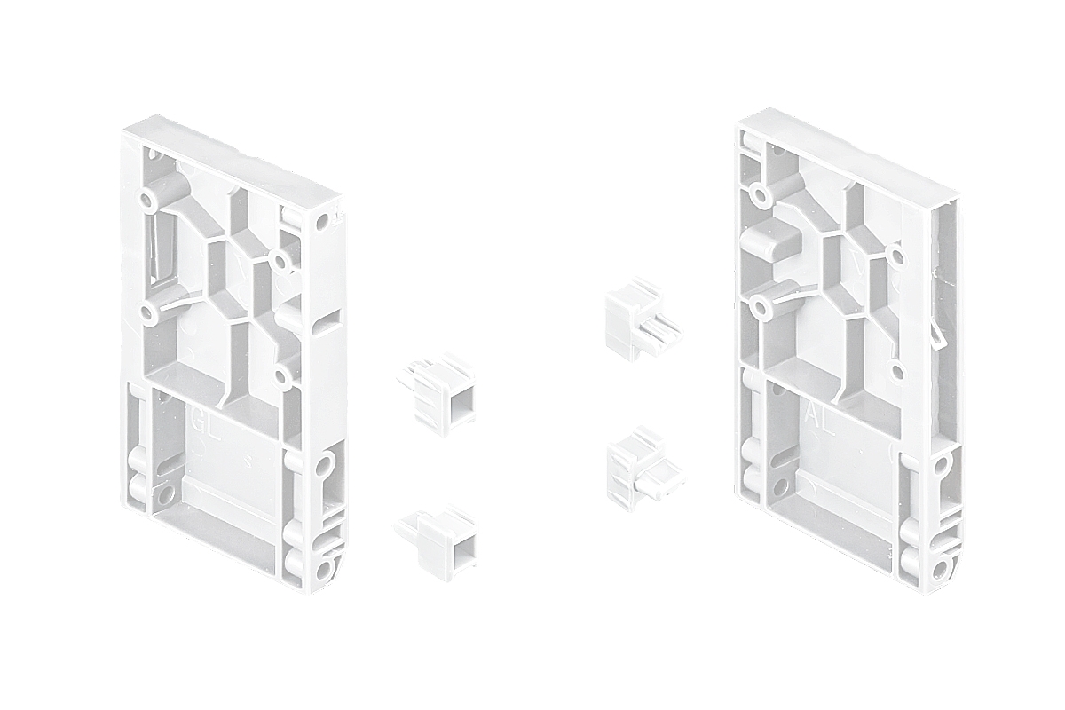 Держатели передней панели Unihopper Magic Box H80, комплект, белый