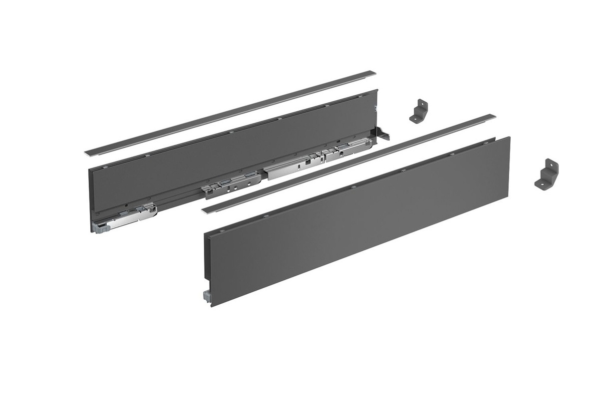 Боковины H=101 мм ящика Avantech You (без направляющих, без крепежа фасада), 500 мм, антрацит